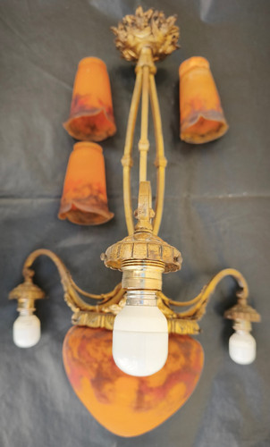 Lustre art déco muller - art,