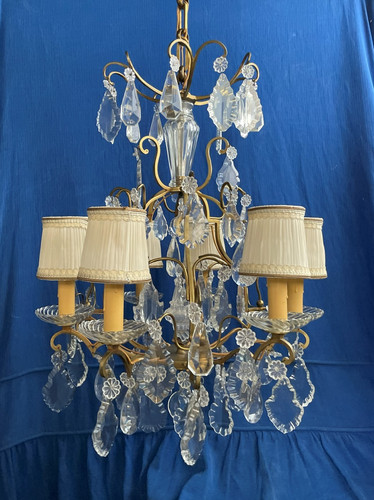 Lustre bronze pampilles - lustre,