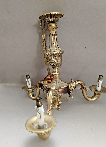 Lustre bronze doré 3 - en, bras