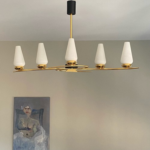 Grand lustre 1950 - , métal