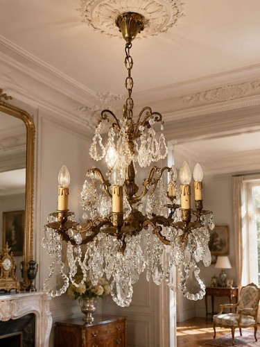 Grand lustre louis feux - grand,
