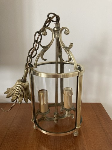 Lustre vestibule en bronze - lustre,