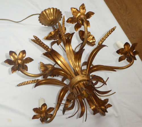 Lustre ancien métal - lustre, en