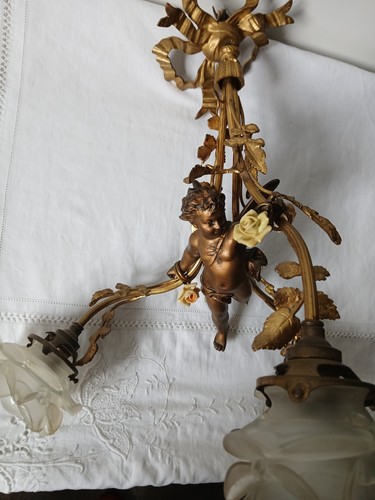 Lustre bronze chérubin xix - lustre,